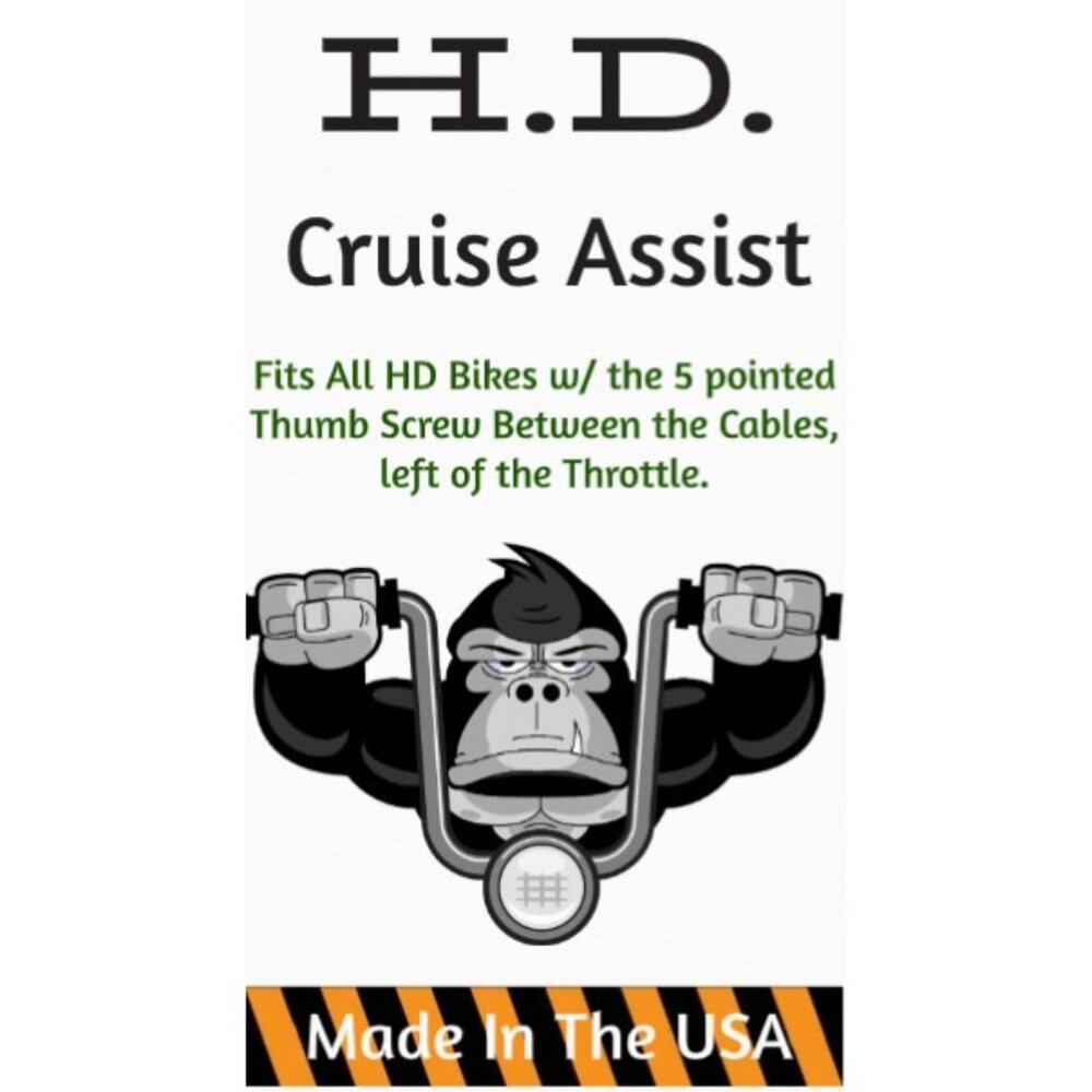 Gear Ape Harley Davidson Cruise Assist / Cruise Lock / Throttle Tender   **Video